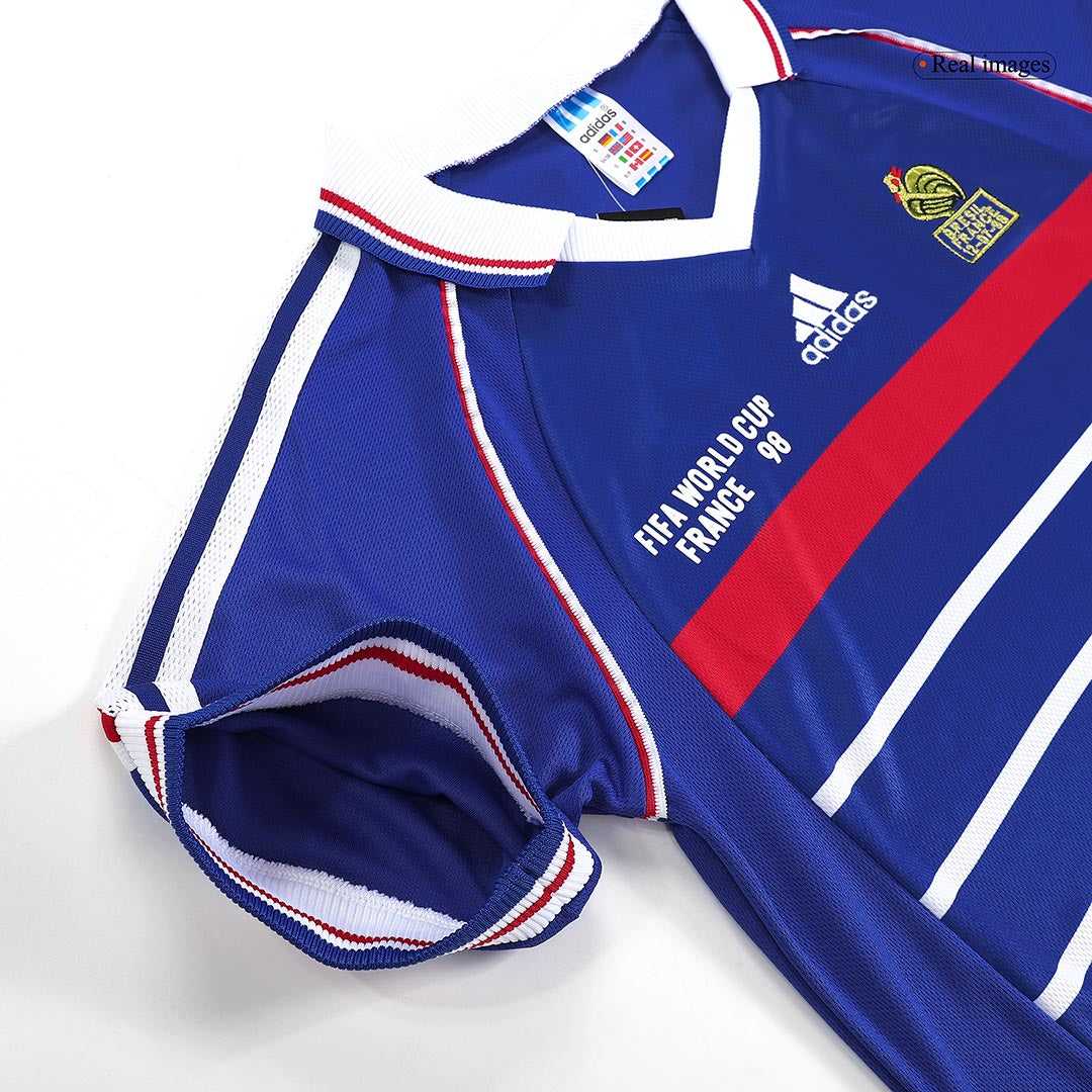 Retro HENRY #12 1998 Mens France World Cup Home Jersey