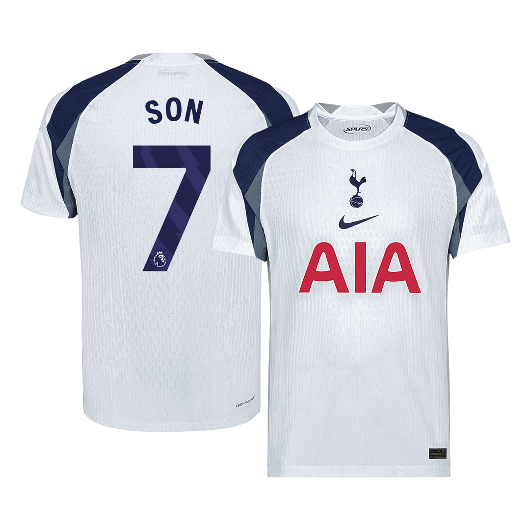 SON #7 Mens Tottenham Hotspur Home Jersey 2025/26 - Player Version (Slim Fit)