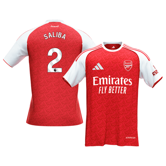 SALIBA #2 Mens Arsenal Home Jersey 2025/26 [PREMIUM]