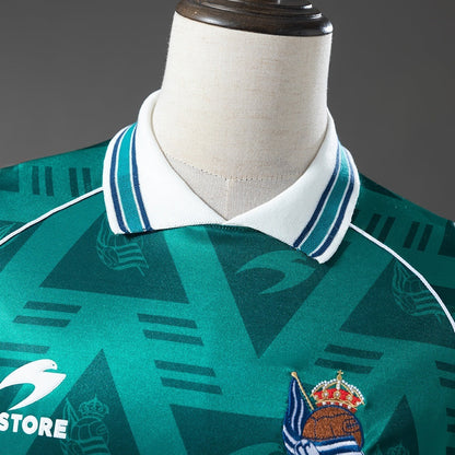 Real Sociedad Away Jersey 1995-1996 Football Kit Soccer Shirt