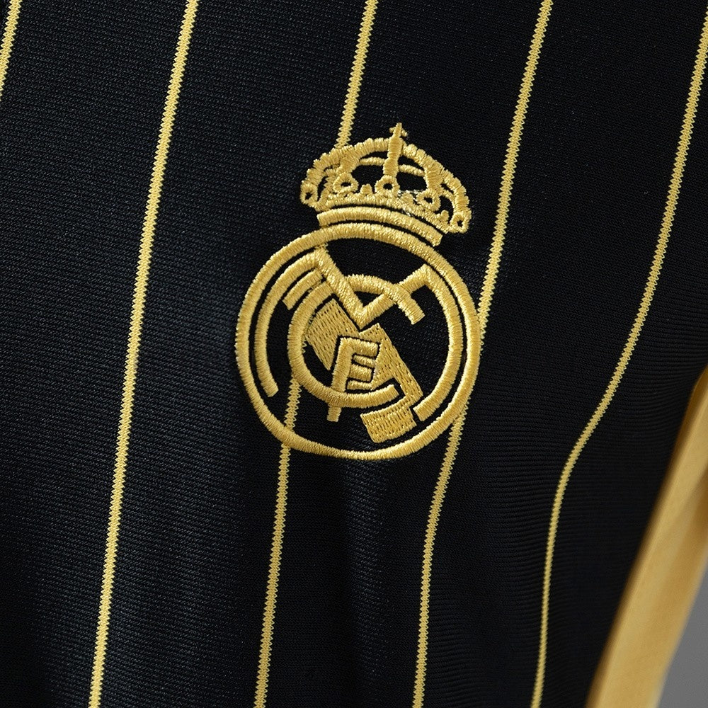 Real Madrid Jersey 25/26 Black Gold Baseball Kit
