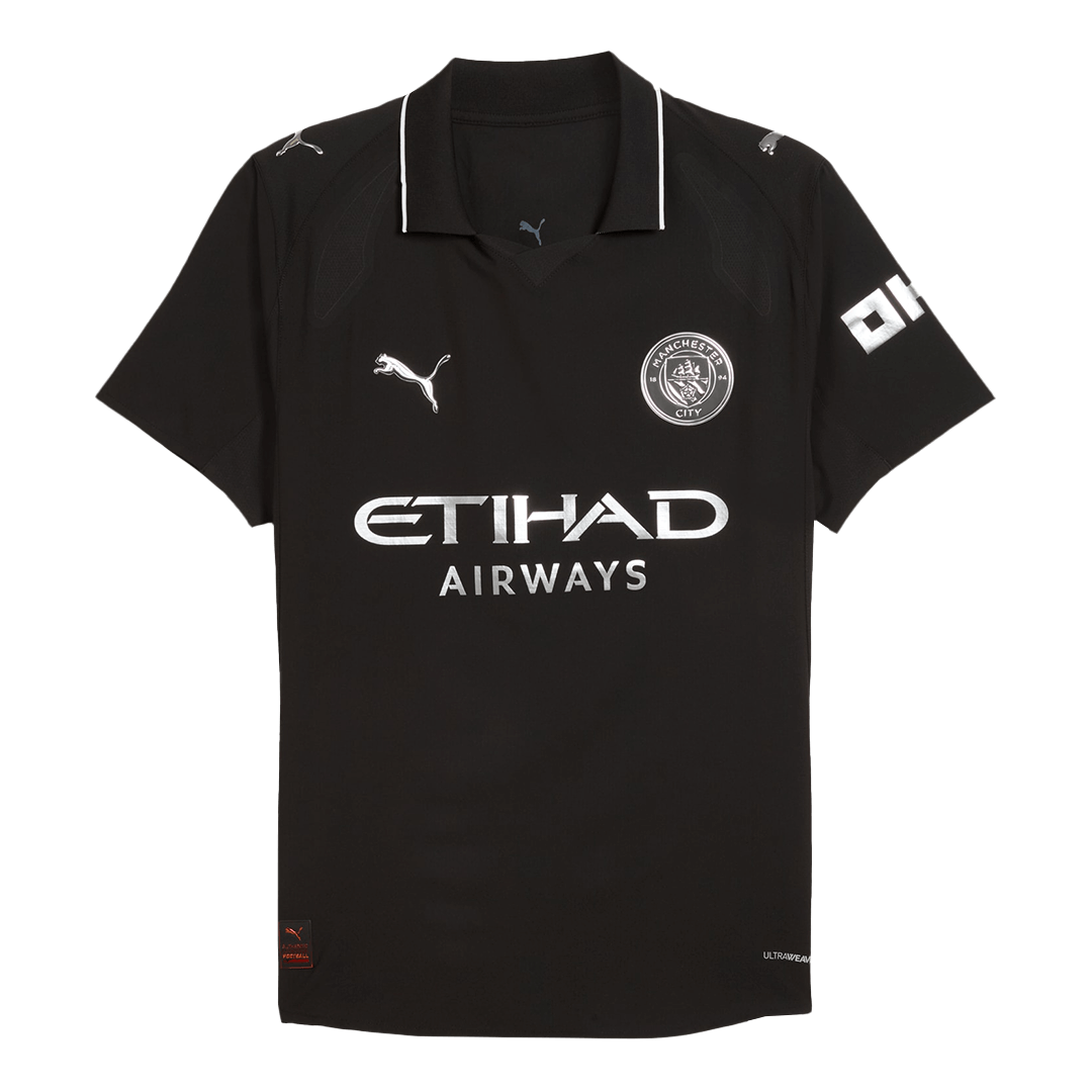 REIJNDERS #4 Mens Manchester City Away Jersey 2025/26 - Player Version (Slim Fit)