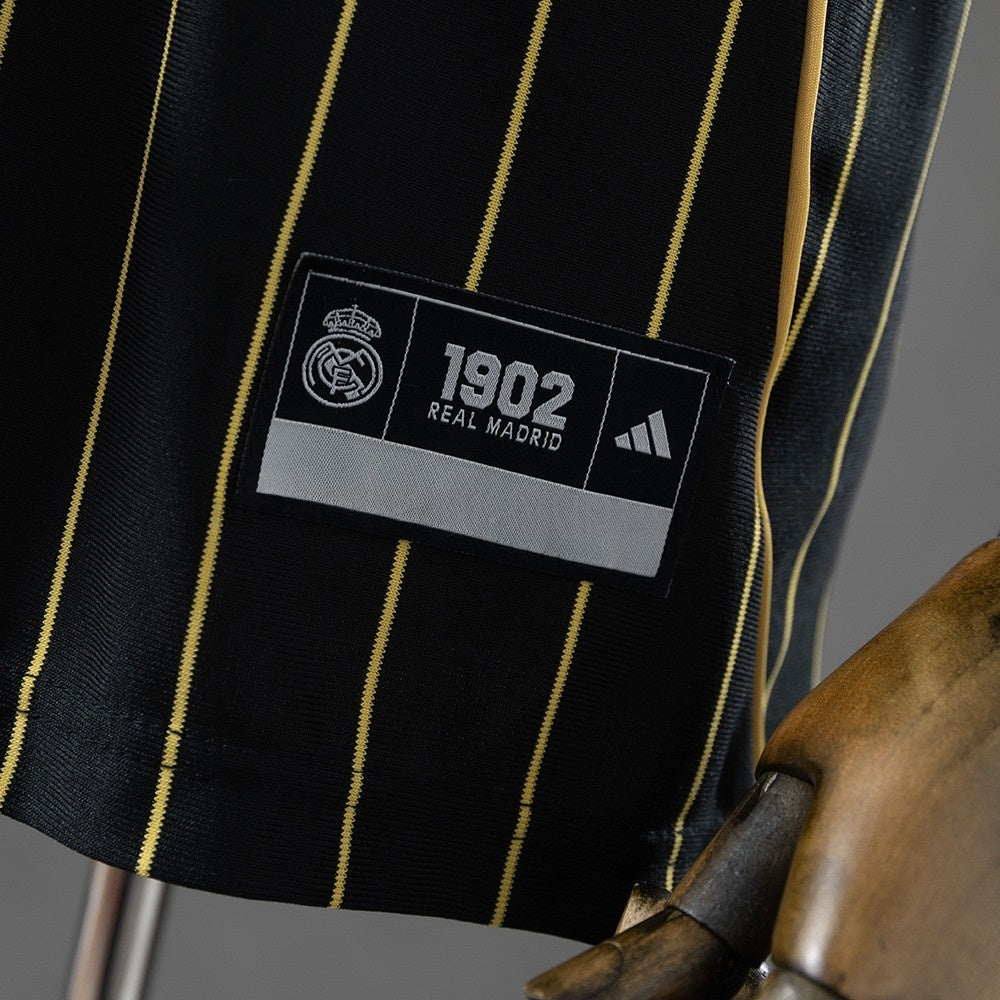Real Madrid Jersey 25/26 Black Gold Baseball Kit