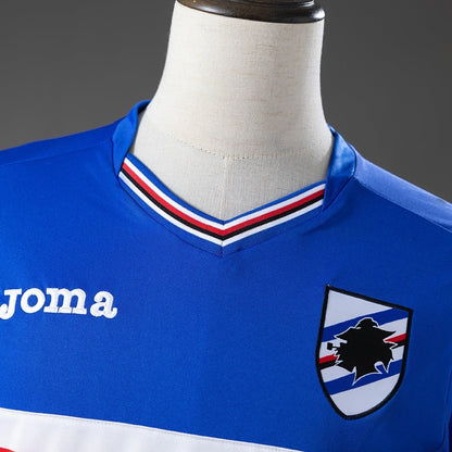 Sampdoria Home Jersey 2016-2017 Retro Football Kit Soccer Shirt