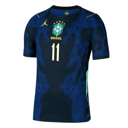 RAPHINHA #11 Mens Brazil World Cup Away Jersey 2026 - Player Version (Slim Fit)