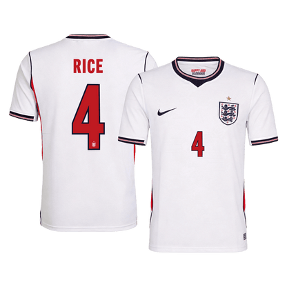 RICE #4 Mens England World Cup Home Jersey 2026