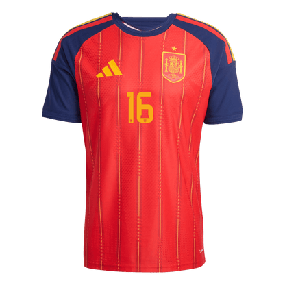 RODRIGO #16 Mens Spain World Cup Home Jersey 2026 - Player Version (Slim Fit)