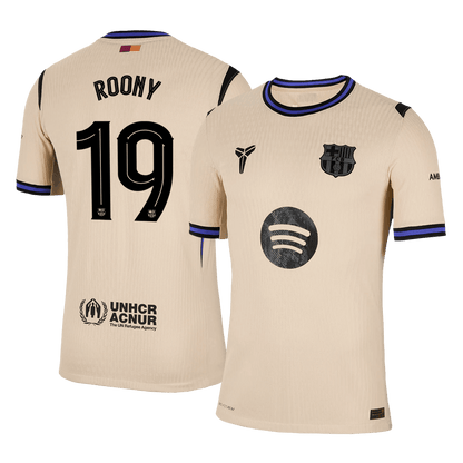ROONY #19 Mens Barcelona Away Jersey 2025/26 UCL - Player Version (Slim Fit)