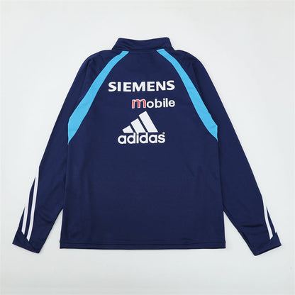 Retro Real Madrid Training Tracksuits 2003-04 Football Kit Soccer Jersey