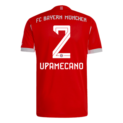 UPAMECANO #2 Mens Bayern Munich Home Jersey 2025/26 - Player Version (Slim Fit)