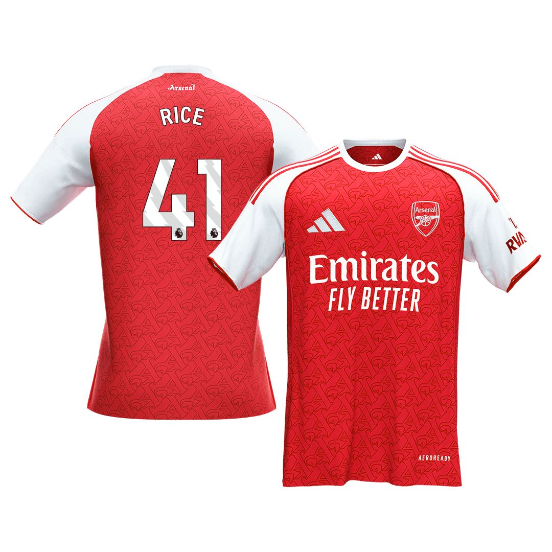 RICE #41 Mens Arsenal Home Jersey 2025/26 [PREMIUM]
