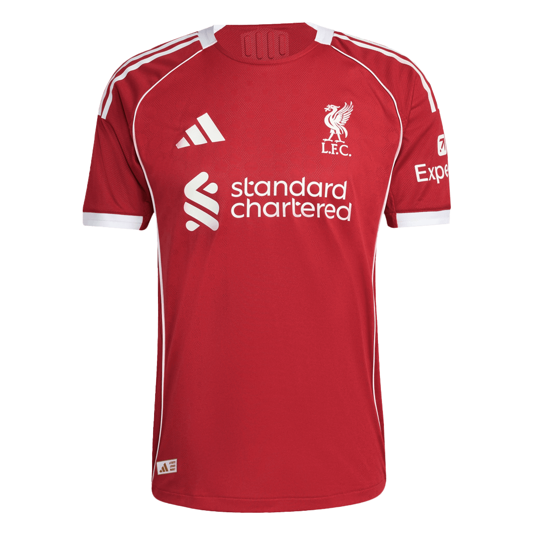 SZOBOSZLAI #8 Mens Liverpool Home Jersey 2025/26 - Player Version (Slim Fit)