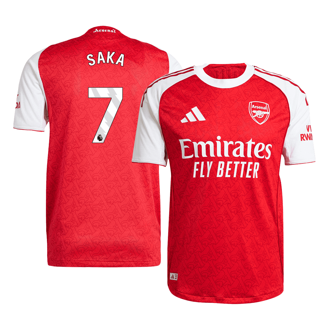 SAKA #7 Mens Arsenal Home Jersey 2025/26 - Player Version (Slim Fit)