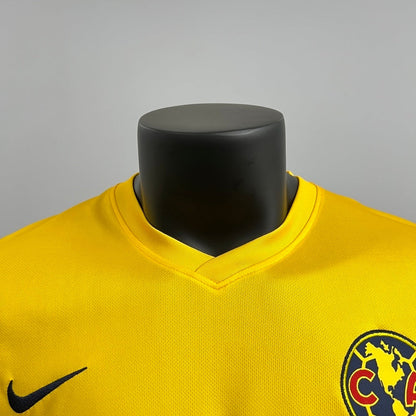 Retro Club America Jersey 2013-14 Home Yellow Football Kit Soccer Jersey