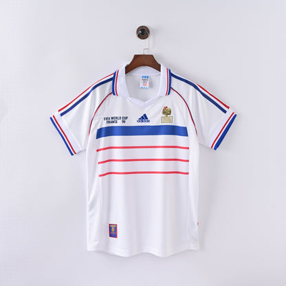 Retro France Jersey 1998 Away Football Kit Soccer Jersey