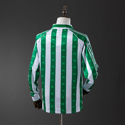 Real Betis Jersey 1995-97 Home Retro Football Kit Long Sleeves