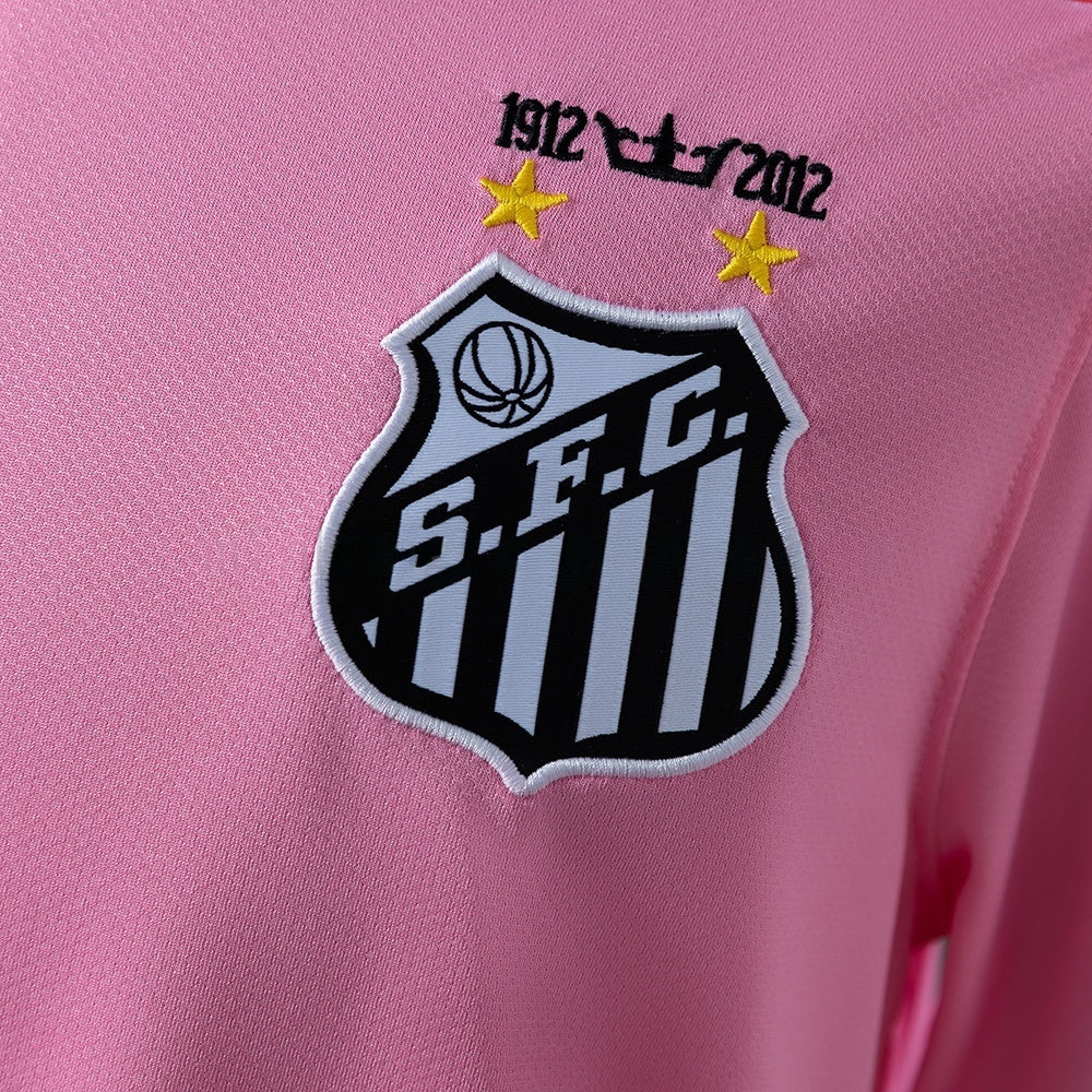 Santos Jersey 2012/13 Pink Retro Football Kit Soccer Shirt