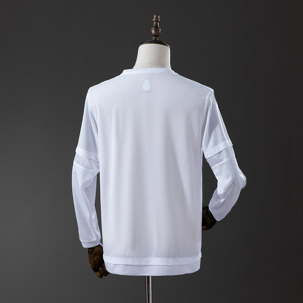 Real Madrid Jersey 2015-16 Home Retro Kit Long Sleeves