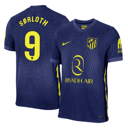 SØRLOTH #9 Mens Atletico Madrid Away Jersey 2025/26 - Player Version (Slim Fit)