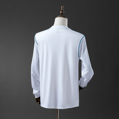 Real Madrid Jersey 2017/18 Home Retro Football Kit Long Sleeves