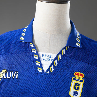 Real Oviedo Home Jersey 1995-1996 Retro Football Kit Soccer Shirt