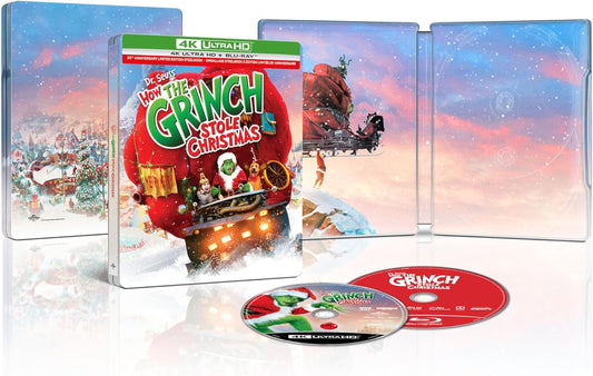 Dr. Seuss' How the Grinch Stole Christmas (2000)  (4K-UHD Steelbook) [BluRay]