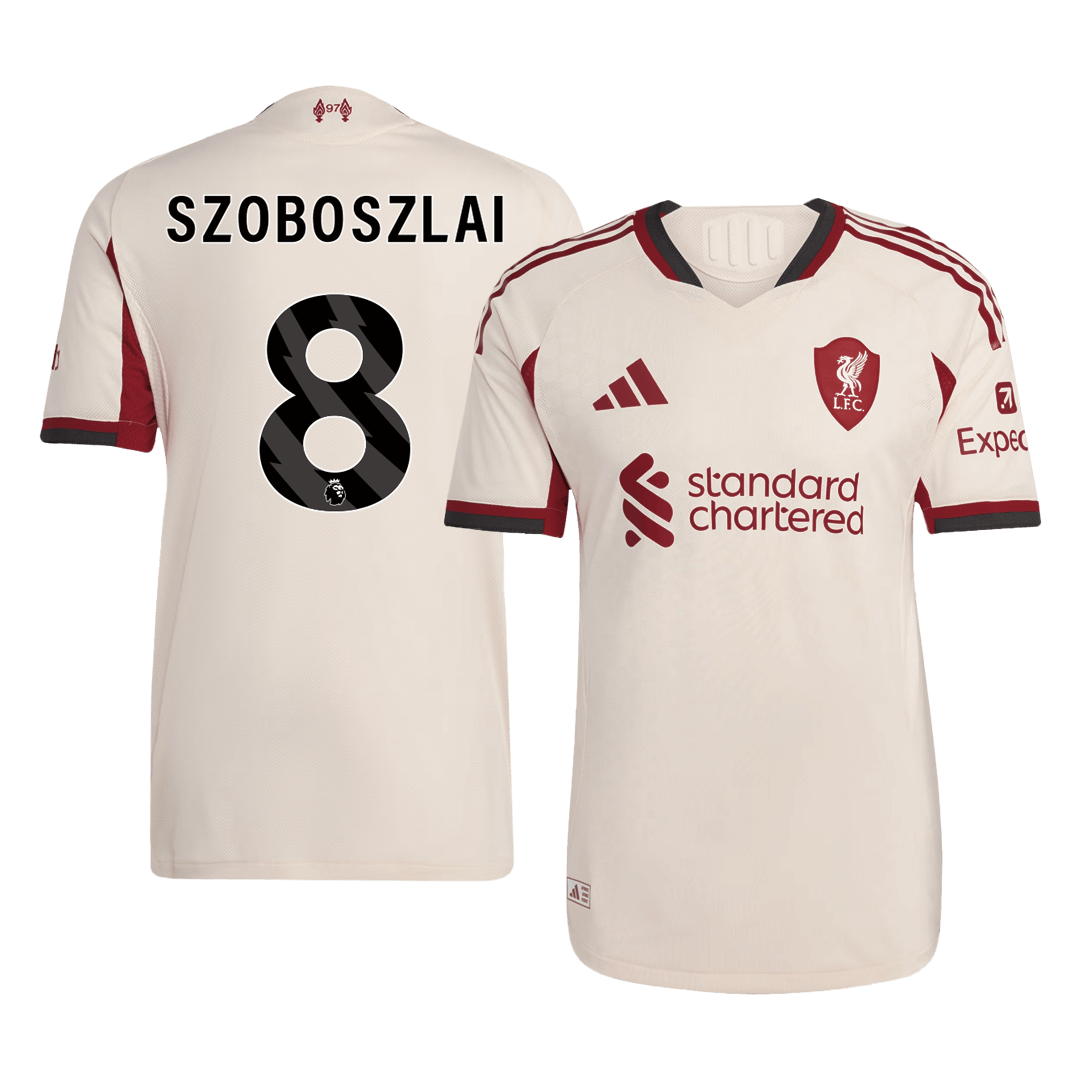 SZOBOSZLAI #8 Mens Liverpool Away Jersey 2025/26 - Player Version (Slim Fit)