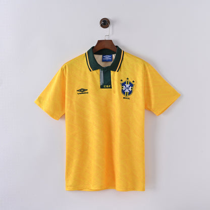 Retro Brazil Jersey 1991-93 Football Kit Soccer Jersey