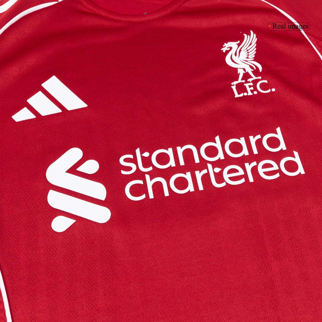 VIRGIL #4 Mens Liverpool Home Jersey 2025/26 - Player Version (Slim Fit)