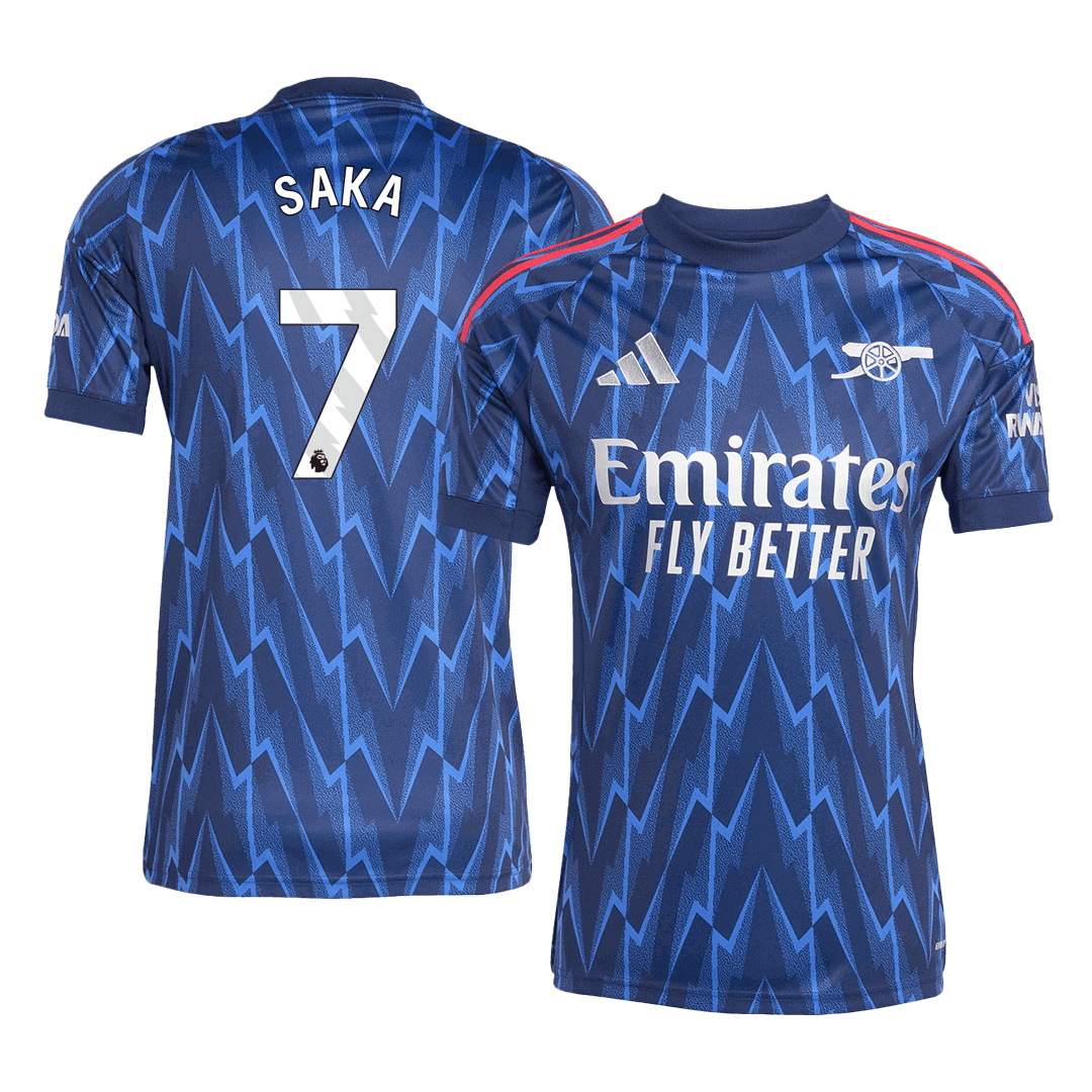 SAKA #7 Mens Arsenal Away Jersey 2025/26
