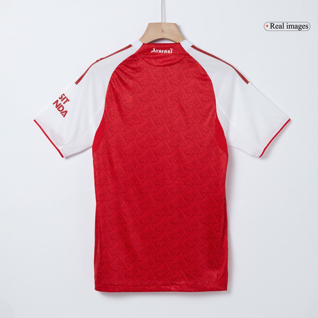 RICE #41 Mens Arsenal Home Jersey 2025/26 - Player Version (Slim Fit)