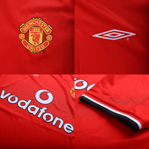 Retro 2000/02 Mens Manchester United Home Jersey