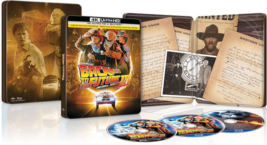 Back to the Future Part III 40th Anniversary - Steelbook (4K-UHD) [BluRay]
