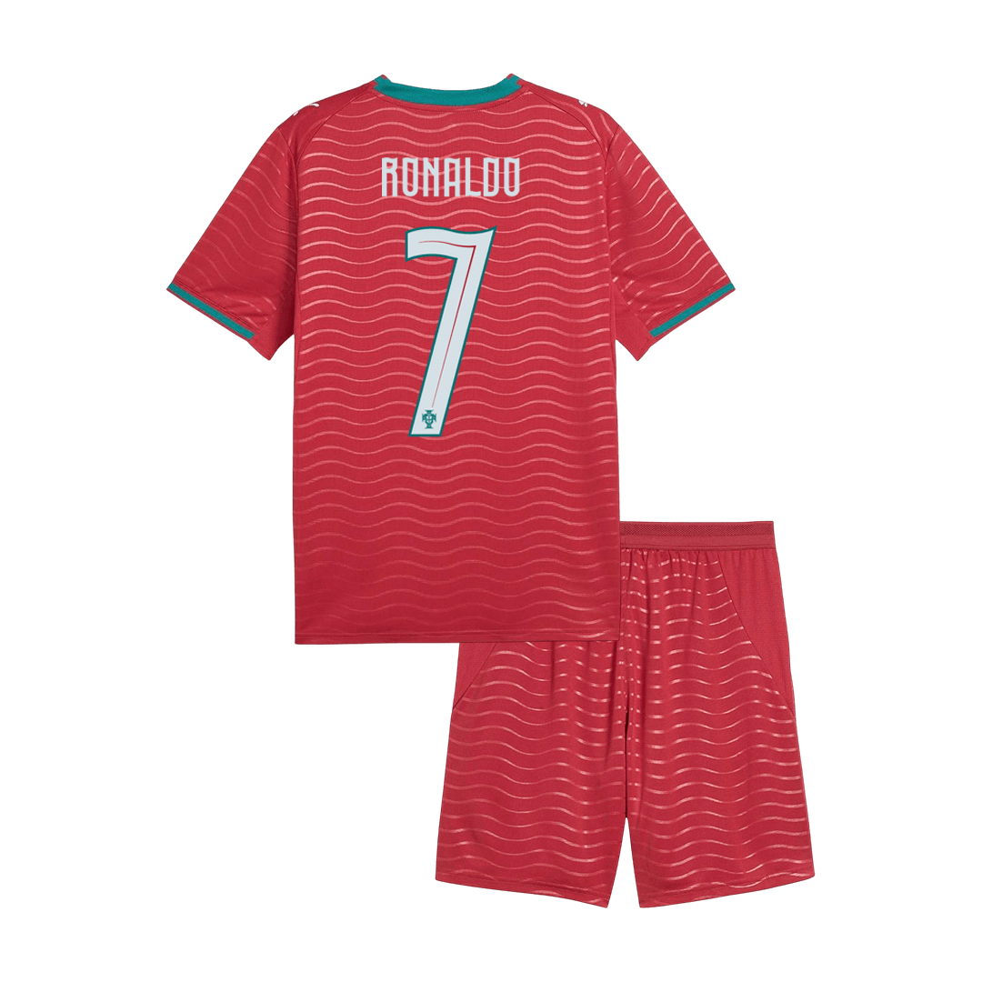 RONALDO #7 Kids Portugal World Cup Home Kit 2026 [PREMIUM]
