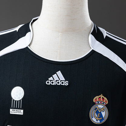 Real Madrid Jersey 2006/07 Third Retro Football Kit Long Sleeves