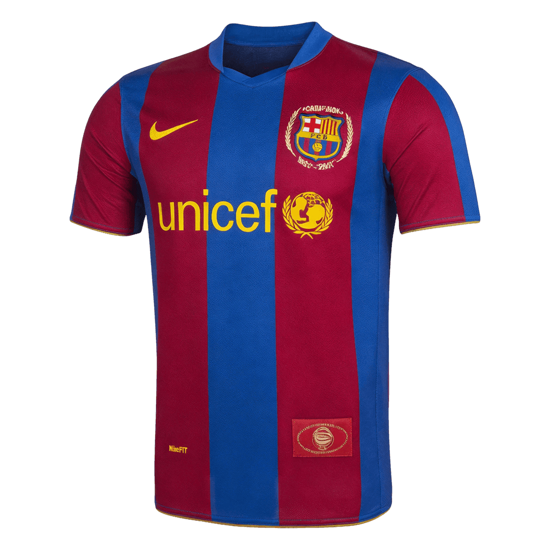 Retro 2007/08 Mens Barcelona Home Jersey