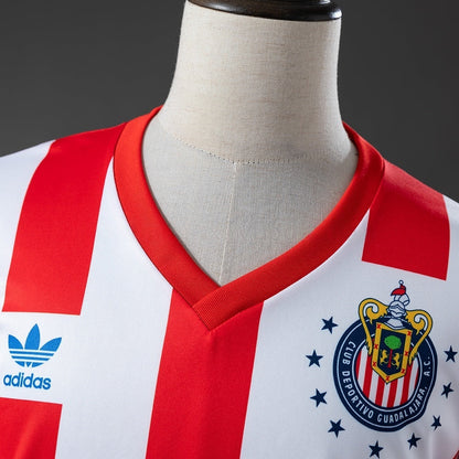 Retro Chivas Home Jersey 1990-1991 Long Sleeves Football Kit Soccer Shirt