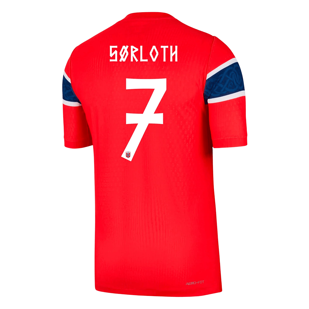 SØRLOTH #7 Mens Norway World Cup Home Jersey 2026 - Player Version (Slim Fit)