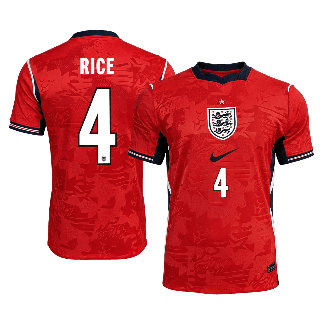 RICE #4 Mens England World Cup Away Jersey 2026 - Player Version (Slim Fit)