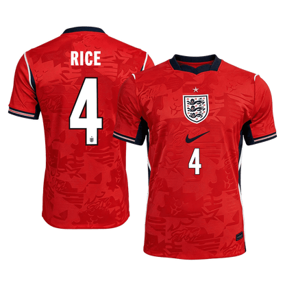 RICE #4 Mens England World Cup Away Jersey 2026 - Player Version (Slim Fit)