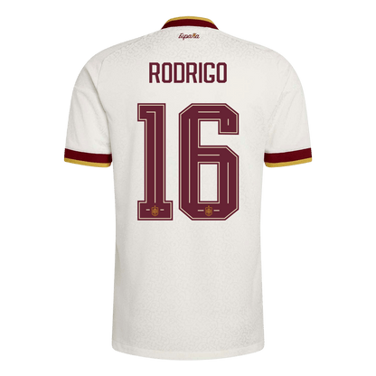 RODRIGO #16 Mens Spain World Cup Away Jersey 2026 - Player Version (Slim Fit)