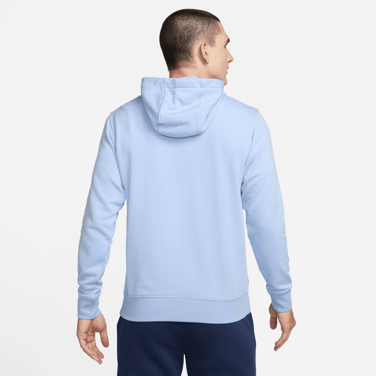 Nike Men's Inter Milan Club Fleece French Terry Pullover Hoodie-Light Marine/Black