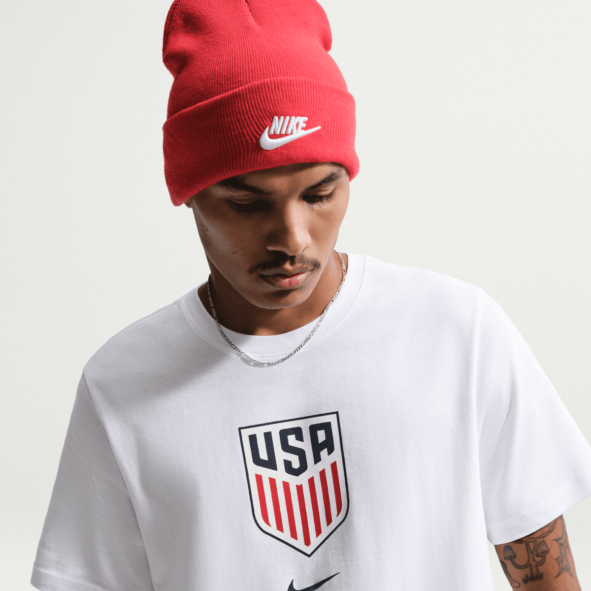 Nike USMNT Men's Soccer T-Shirt-White
