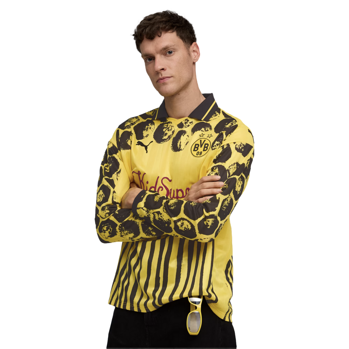 Puma Borussia Dortmund x KidSuper CWC Long Sleeve Retro Jersey