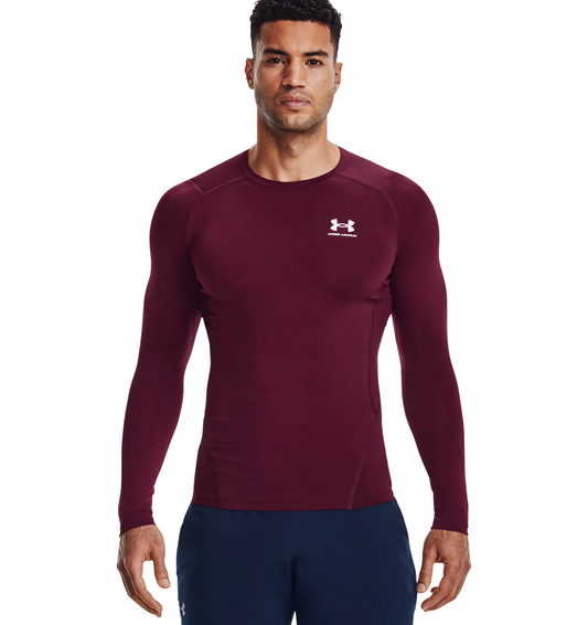 Under Armour  Men's HeatGear® Armour Long Sleeve- Maroon