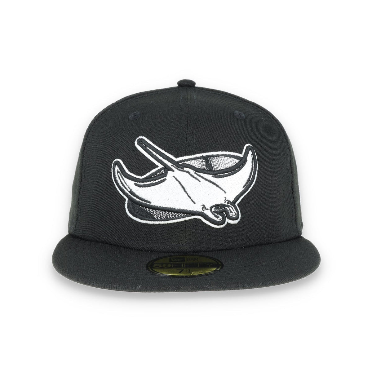 TAMPA BAY RAYS NEW ERA BASIC COLLECTION FITTED 59FIFTY-BLACK AND WHITE