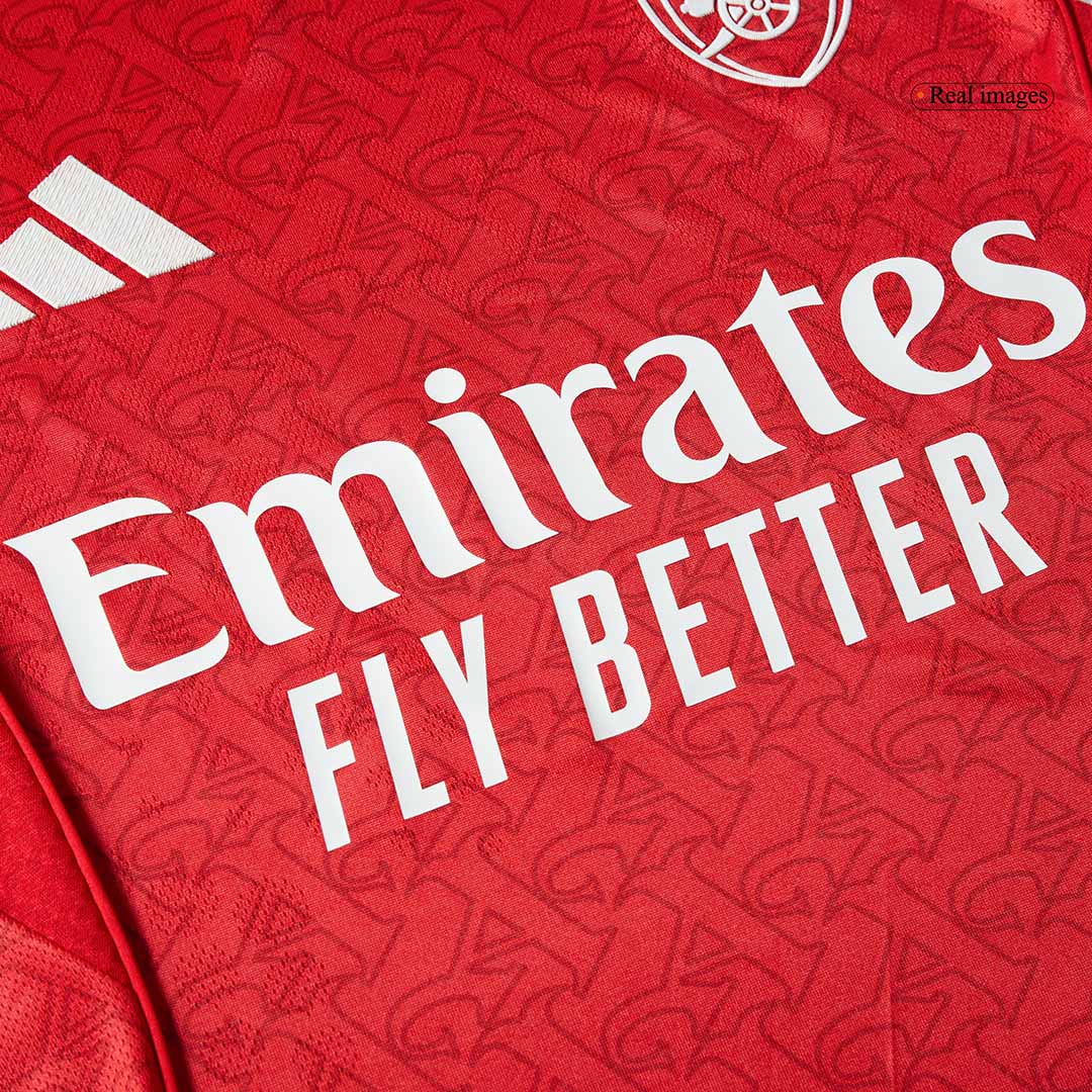 RICE #41 Mens Arsenal Home Jersey 2025/26 - Player Version (Slim Fit)