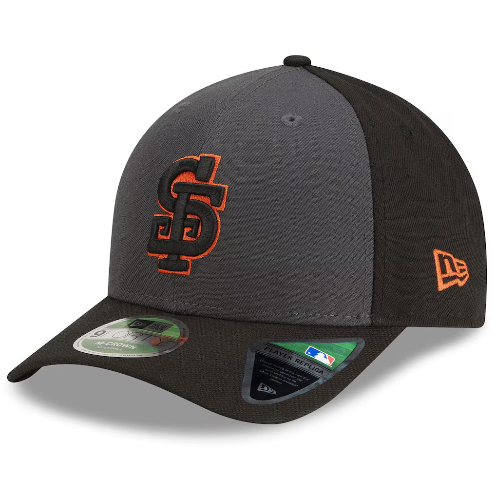 San Francisco Giants New Era Player Replica Alternate 9FORTY M-Crown Youth Adjustable Hat - Gray/Black