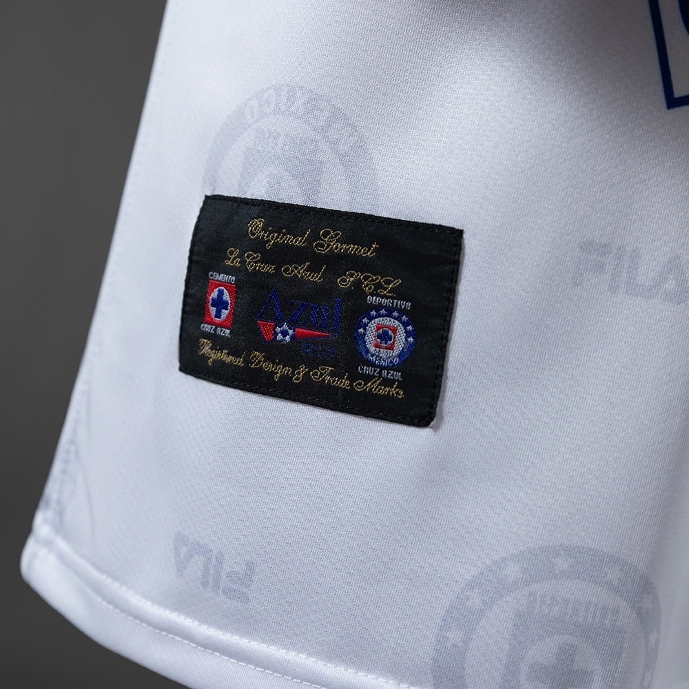 Retro Cruz Azul Away Jersey 1998 Long Sleeves Football Kit Soccer Shirt