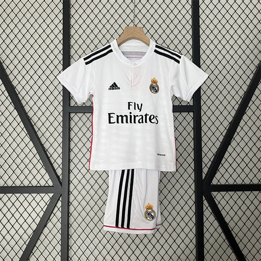 Retro Kids Real Madrid Home Jersey 14/15